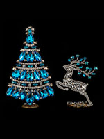 christmas-tree-with-blue-crystals-and-reindeer