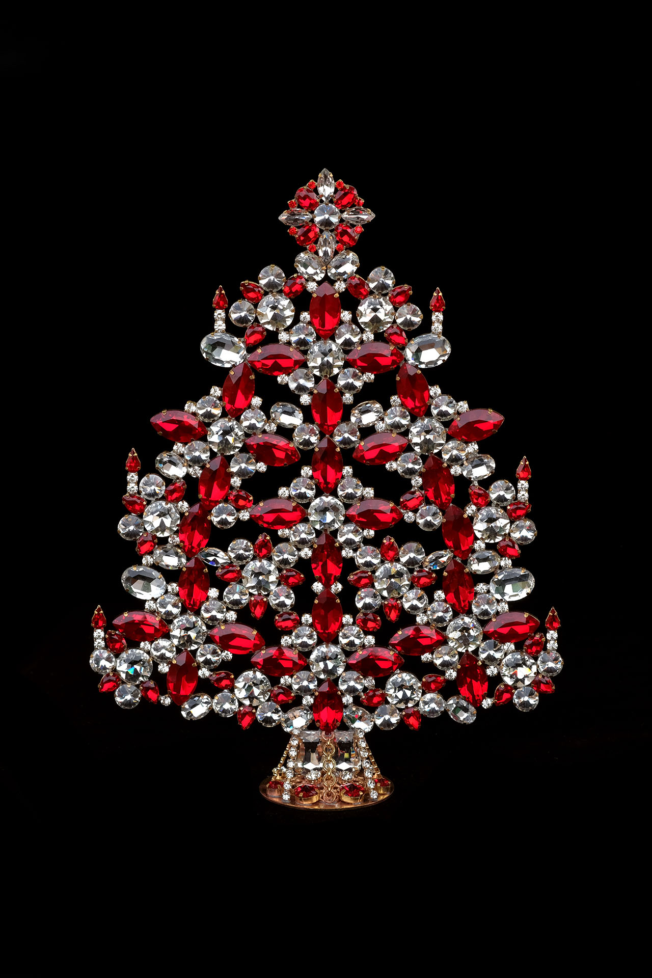 Table Top Christmas Tree | Colored | Luxury Czech Jewelry