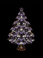 3d christmas tree purple