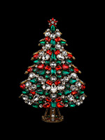 3d christmas tree festive colors