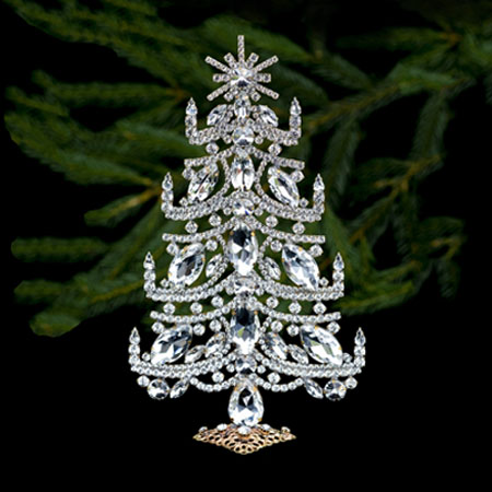 Czech Rhinestone Crystal Christmas Tree Decoration # 276 – Cydney's Antiques
