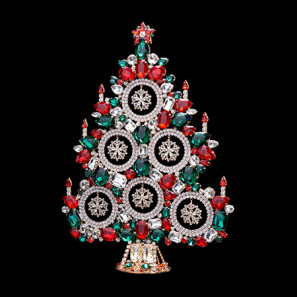 Elegant Christmas Tree for $250 | Clear | Luxury Czech Jewelry